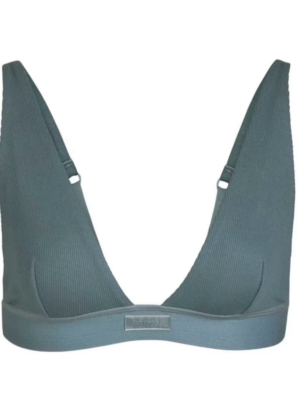 SKIMS cotton ribbed plunge bralette